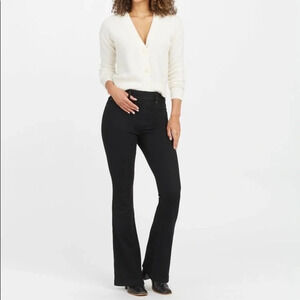 W5 black high waisted women’s Flare trouser pants Sz M